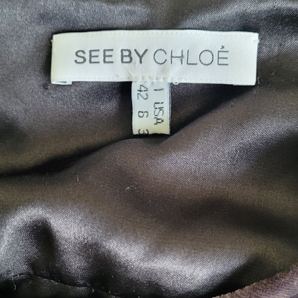 See by Chloe brown velvet dress - Picture 7 of 7